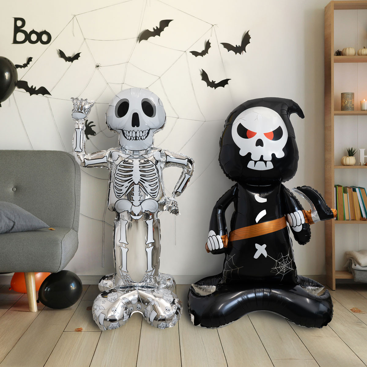 Balon foliowy - stojący szkielet XL BLF2638 Halloween Arpex